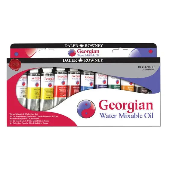 Daler-Rowney Georgian Water Mixable Oil Set 10×37 ml Trygg betalning