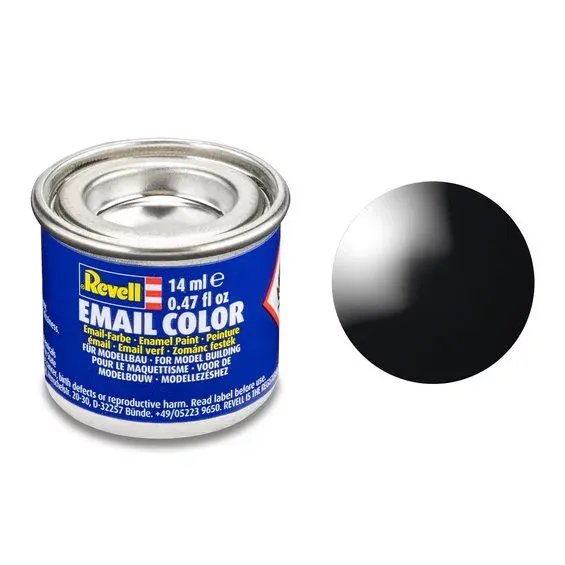 Revell hobbyfärg 14 ml - 07 Black / gloss Outlet