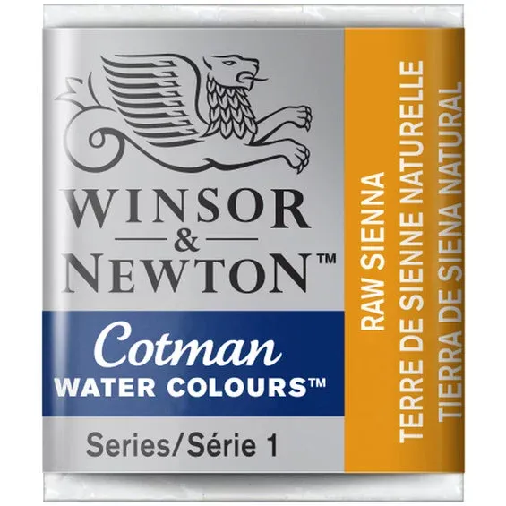 Winsor & Newton Cotman akvarellfärg halvkopp Raw Sienna 552 Kampanjpris