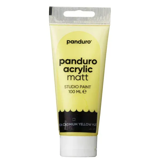 Beställ idag Panduro Acrylic akrylfärg, matt 100 ml – Lemon yellow cadmium hue