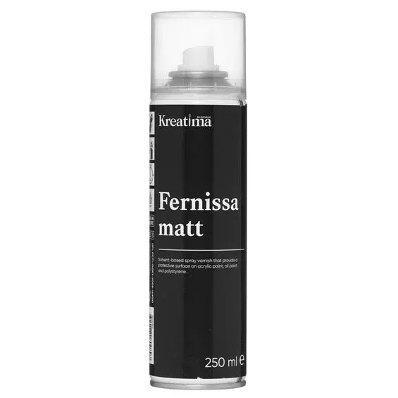 Populärt val Kreatima Fernissa spray 250 ml, matt skyddslack för olje- och akrylfärg