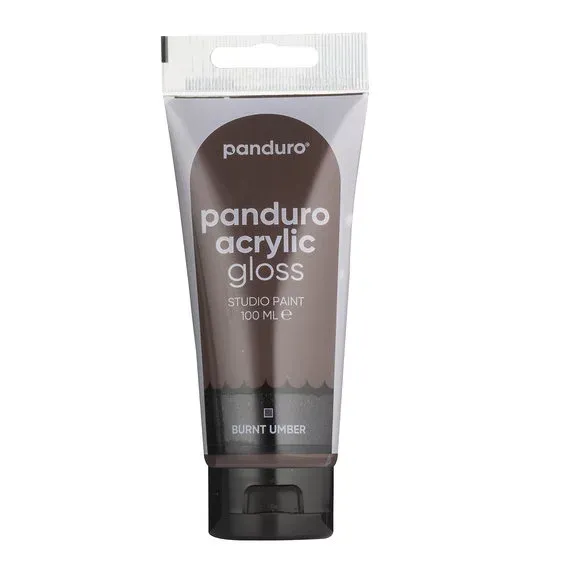 Snabb leverans Panduro Acrylic akrylfärg, blank 100 ml – Burnt umber