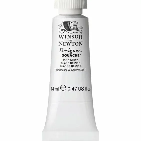 Winsor & Newton Designers gouache 14 ml Zinc white 748 Lägg i varukorgen