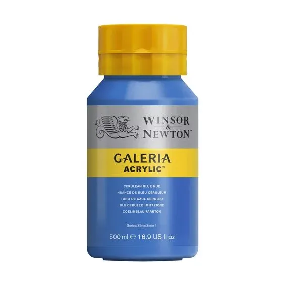 Winsor & Newton Galeria akrylfärg 500 ml Cerulean Blue Hue 138 Köp nu