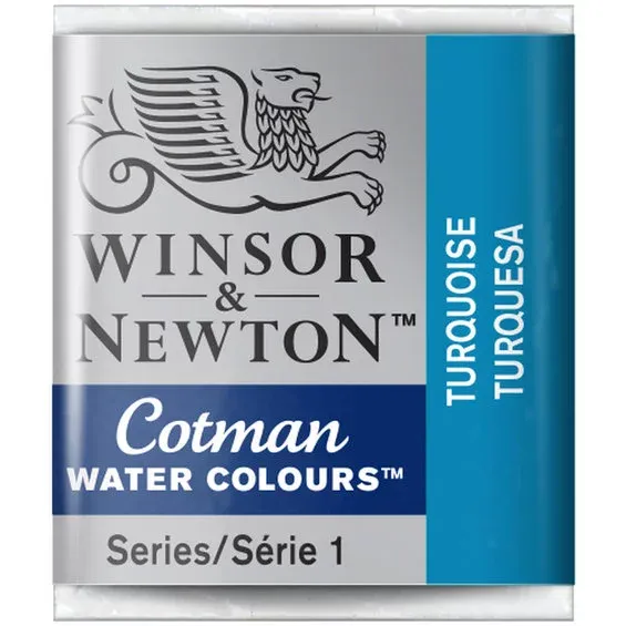 Winsor & Newton Cotman akvarellfärg halvkopp Turquoise 654 Beställ idag