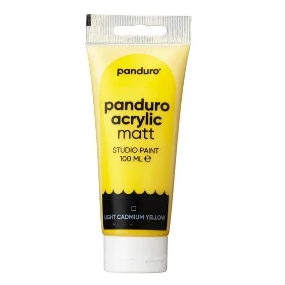 Panduro Acrylic akrylfärg, matt 100 ml – Light yellow cadmium hue Lägg i varukorgen