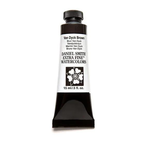 Daniel Smith akvarellfärg 15 ml Van Dyck Brown Snabb leverans