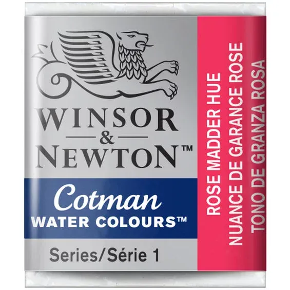 Sista chansen Winsor & Newton Cotman akvarellfärg halvkopp Rose Madder Hue 580