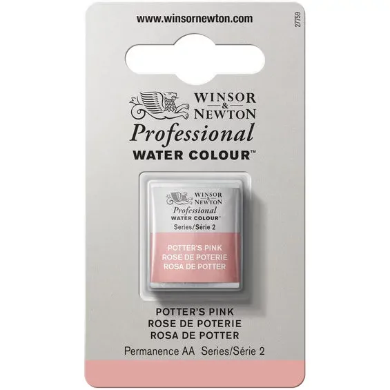 Winsor & Newton Professional akvarellfärg halvkopp Potter'S Pink 537 Begränsat erbjudande