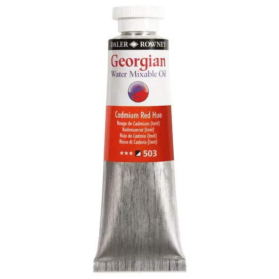 Sista chansen Georgian Water Mixable Oil Colour, vattenlöslig oljefärg 37 ml Cadmium Red Hue 503