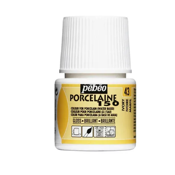 Porslinsfärg 45 ml benvit Rabatter