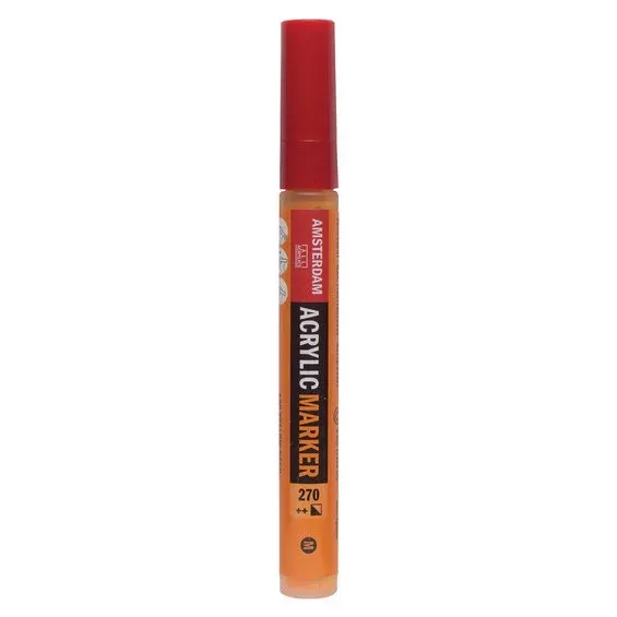 Amsterdam akrylmarker 4 mm Azo Yellow Deep - 270 Populär