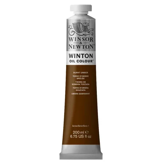 Winsor & Newton Winton oljefärg 200 ml Burnt Umber 076 Begränsat erbjudande
