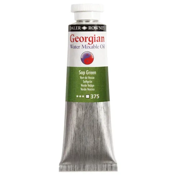 Georgian Water Mixable Oil Colour, vattenlöslig oljefärg 37 ml Sap Green 375 Köp online