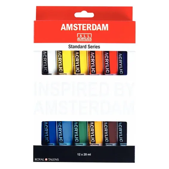 Köp online Amsterdam Set Acrylic 12x20 ml