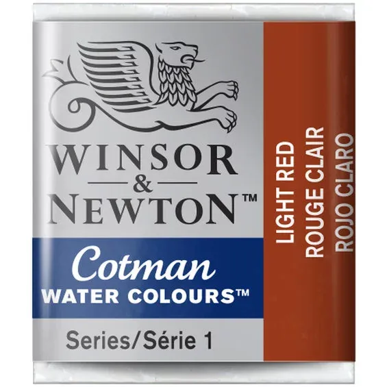 Outlet Winsor & Newton Cotman akvarellfärg halvkopp Light Red 362