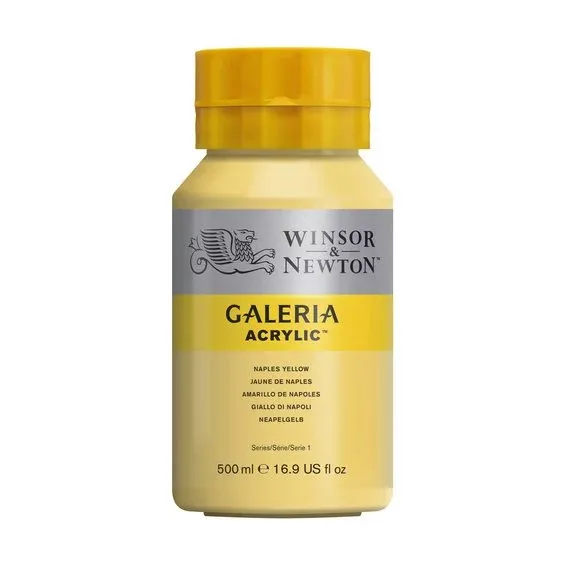 Lågt pris Winsor & Newton Galeria akrylfärg 500 ml Napels Yellow 422