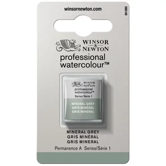 Kampanj Winsor & Newton Professional Revival akvarellfärg halvkopp Mineral Grey 427