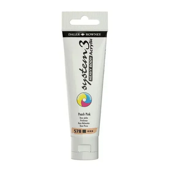 Daler-Rowney System3 Heavy Body akrylfärg 59 ml – Peach Pink 578 Beställ idag