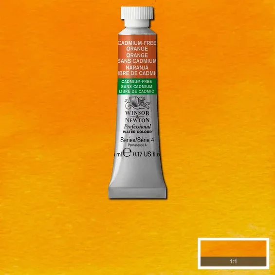 Winsor & Newton Professional akvarellfärg 5 ml Cadmium-Free Orange 899 Sänkt pris