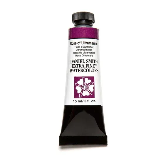 Utförsäljning Daniel Smith akvarellfärg 15 ml Rose of Ultramarine