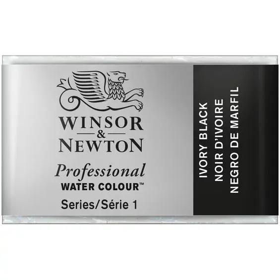 Erbjudande Winsor & Newton Professional akvarellfärg helkopp Ivory Black 331