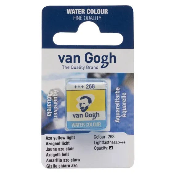 Endast denna vecka van Gogh akvarellfärg halvkopp – Azo Yellow Light 268