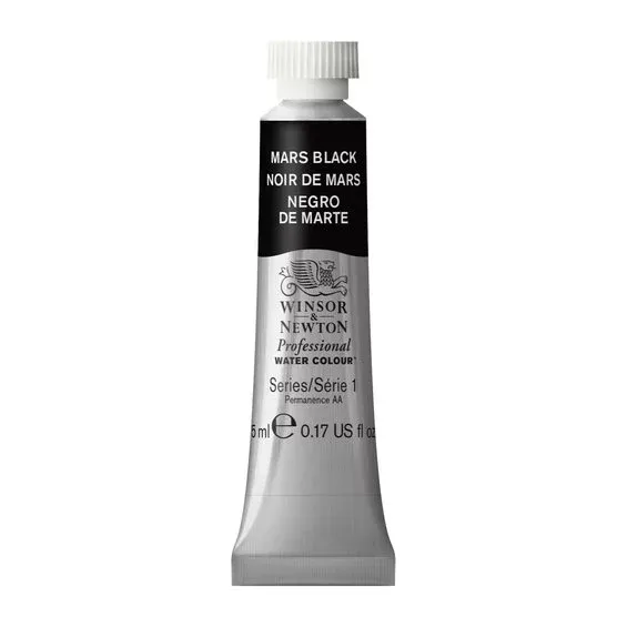 Winsor & Newton Professional akvarellfärg 5 ml Mars Black 386 Rabatter