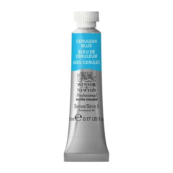 Winsor & Newton Professional akvarellfärg 5 ml Cerulean Blue 137 Kampanj