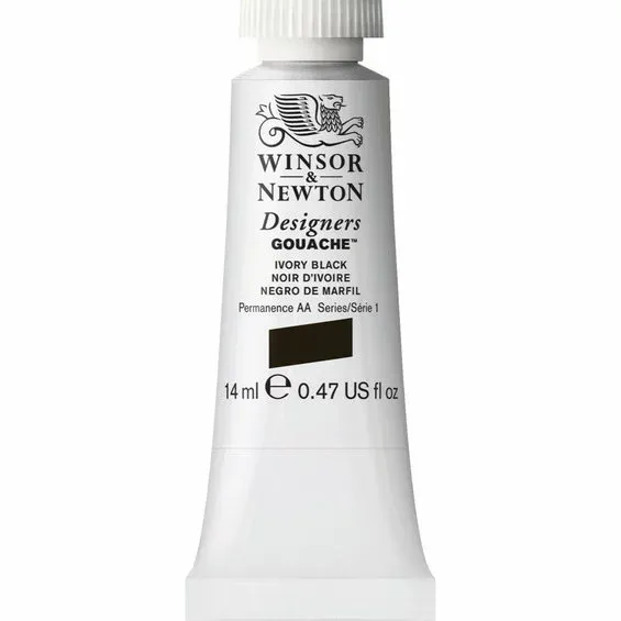 Reapris Winsor & Newton Designers gouache 14 ml Ivory black 331