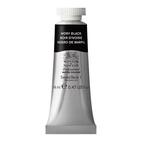 Winsor & Newton Professional akvarellfärg 14 ml Ivory Black 331 Endast denna vecka