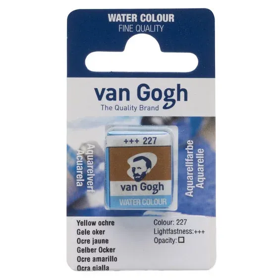 van Gogh akvarellfärg halvkopp – Yellow Ochre 227 Begränsat antal