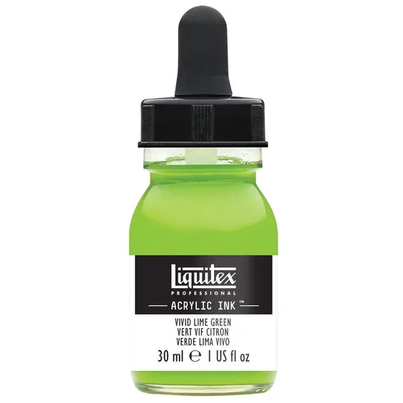 Premium Liquitex Professional Acrylic Ink 30 ml – Vivid lime green 740