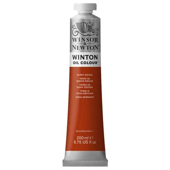 Winsor & Newton Winton oljefärg 200 ml Burnt Sienna 074 Säker betalning