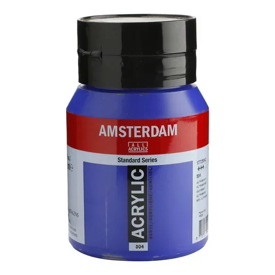 Erbjudandepris Amsterdam Acrylic akrylfärg 500 ml Ultramarine 504