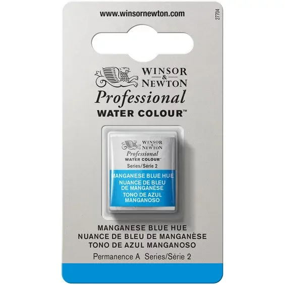Kundfavorit Winsor & Newton Professional akvarellfärg halvkopp Manganese Blue Hue 379