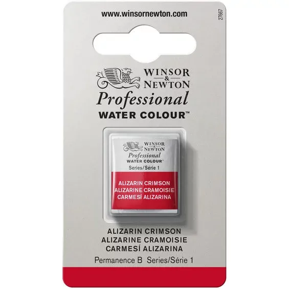 Winsor & Newton Professional akvarellfärg halvkopp Alizarin Crimson 004 Bästa pris