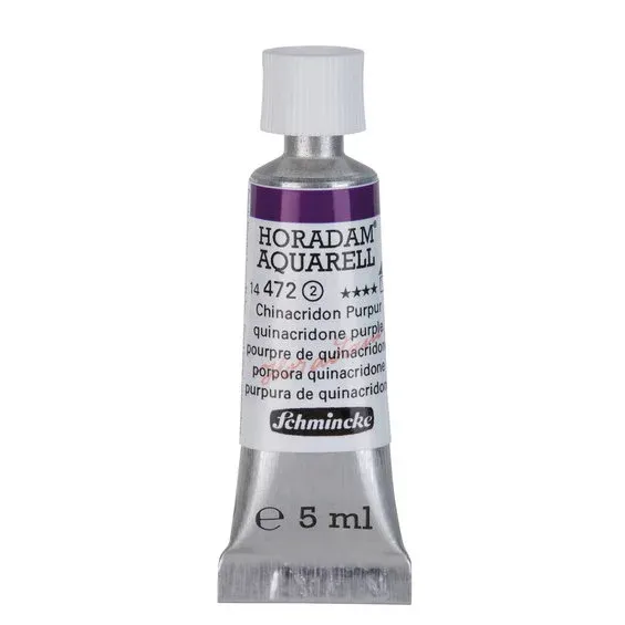 Schmincke Horadam akvarellfärg 5 ml – Quinacridone purple 472 Kampanj