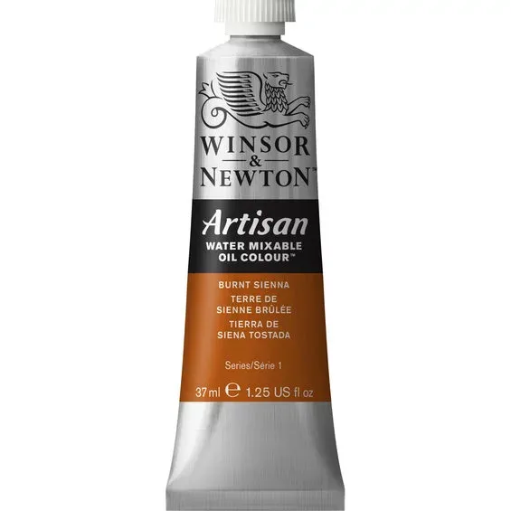 Winsor & Newton Artisan vattenlöslig oljefärg 37 ml Burnt Sienna 074 Beställ idag