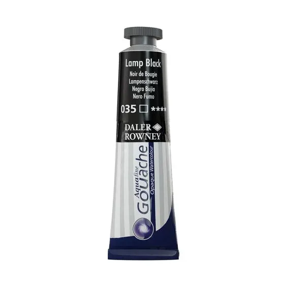 Beställ nu Daler-Rowney Aquafine Gouache 15 ml Lamp Black 035