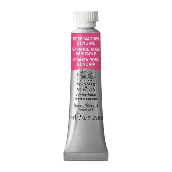 Winsor & Newton Professional akvarellfärg 5 ml Rose Madder Genuine 587 risnedsättning