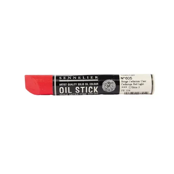 Expressleverans Sennelier Oil Stick 38 ml, oljefärgskrita Cadmium Red Light 605