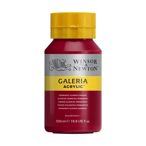 Winsor & Newton Galeria akrylfärg 500 ml Permanent Alizarin Crimson 466 Lägg i varukorgen