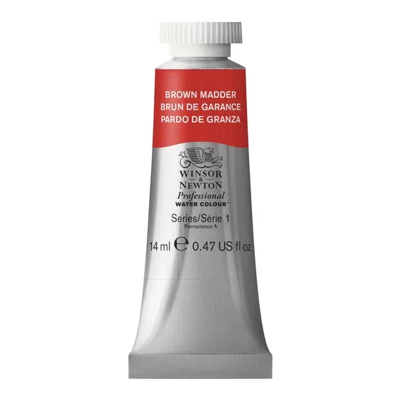 Winsor & Newton Professional akvarellfärg 14 ml Brown Madder 056 Kundfavorit