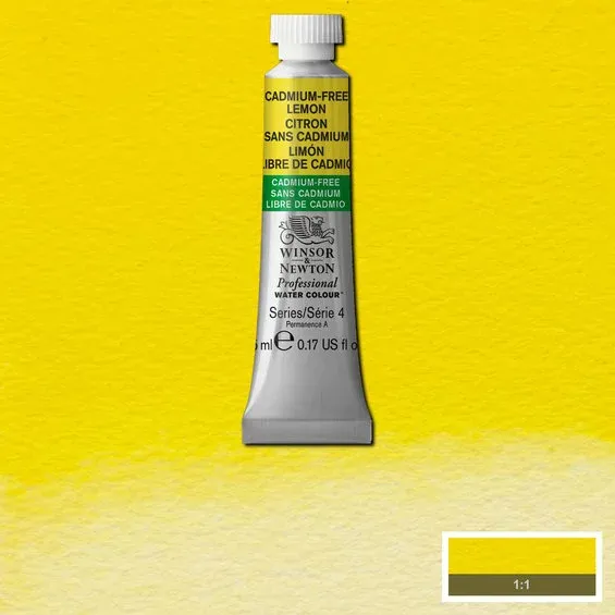 Winsor & Newton Professional akvarellfärg 5 ml Cadmium-Free Lemon 898 Endast denna vecka
