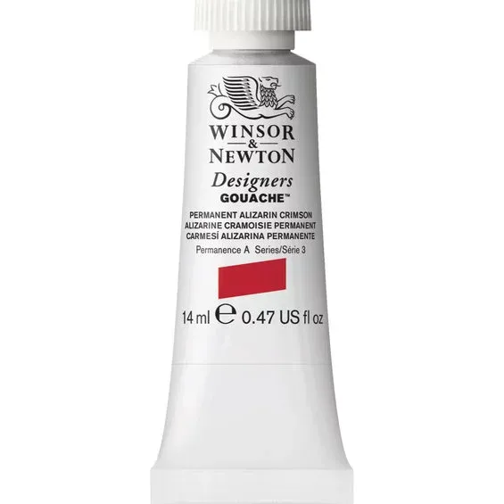 Beställ nu Winsor & Newton Designers gouache 14 ml Permanent alizarin crimson 466