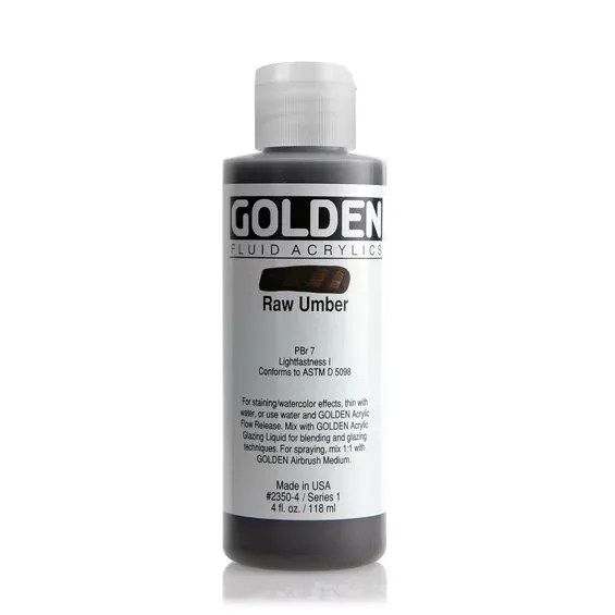 I lager Golden Fluid Acrylics 118 ml - 2350 Raw Umber