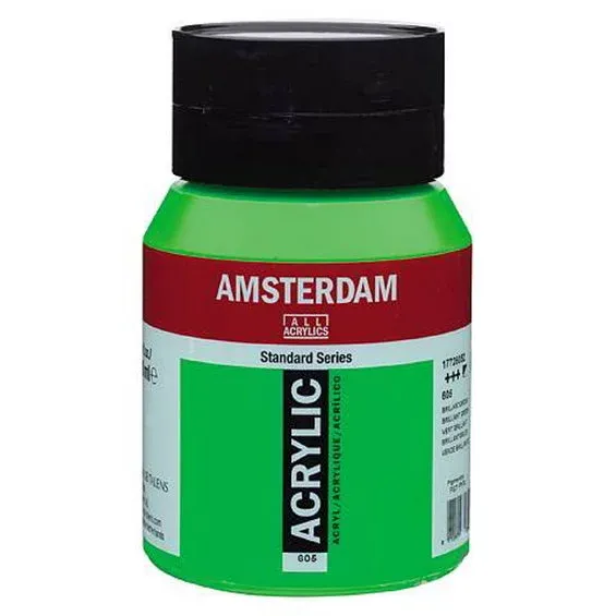 Extra rabatt Amsterdam Acrylic akrylfärg 500 ml Brilliant Green 605