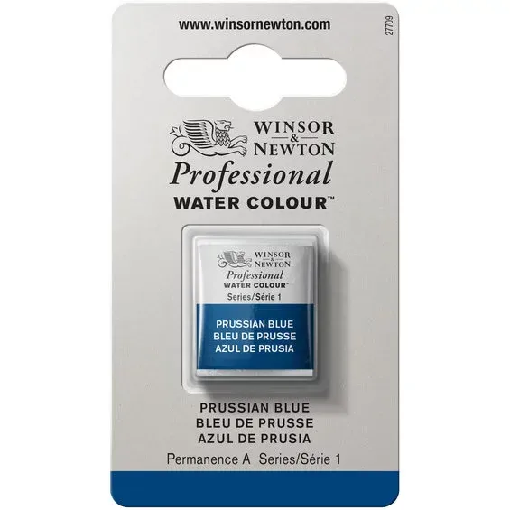 Snabb frakt Winsor & Newton Professional akvarellfärg halvkopp Prussian Blue 538