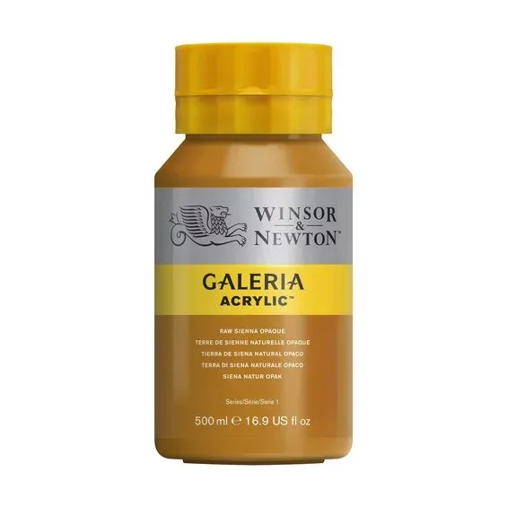 Winsor & Newton Galeria akrylfärg 500 ml Raw Sienna Opaque 553 Lågt pris